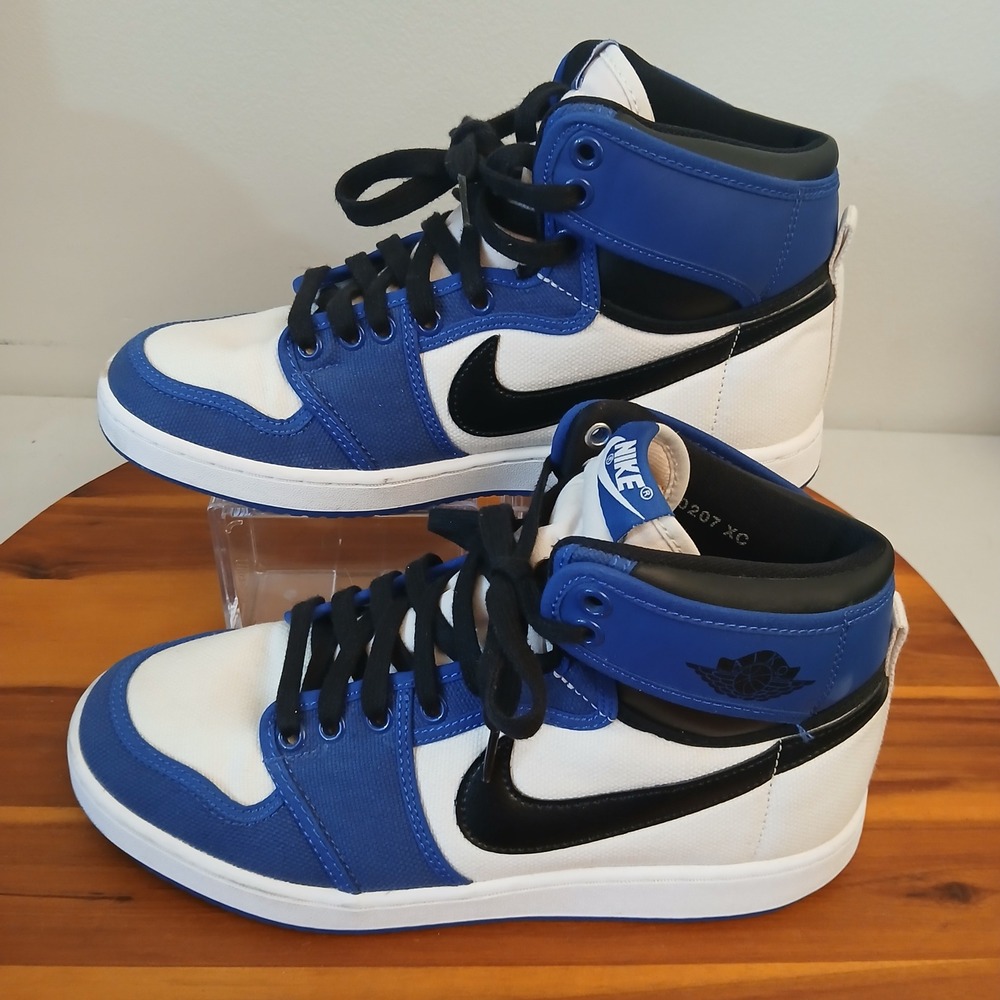 Nike Air Jordan 1 KO Storm Blue Mens 8 Blue Running Shoes Sneakers DO5047-401